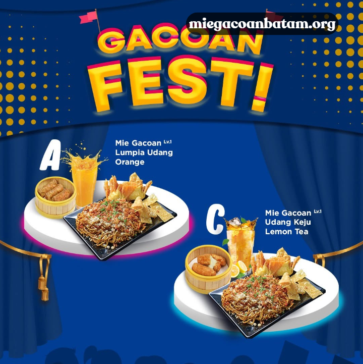 Gacoan Fest: Paket Kombo Mie Pedas Plus Side Dish dan Minuman Segar